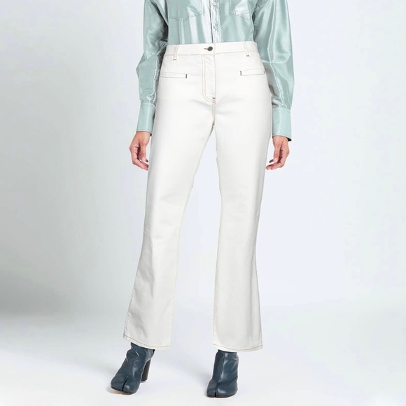 JW Anderson Slim Flare Trouser in Off White NWT - Picture 5 of 13